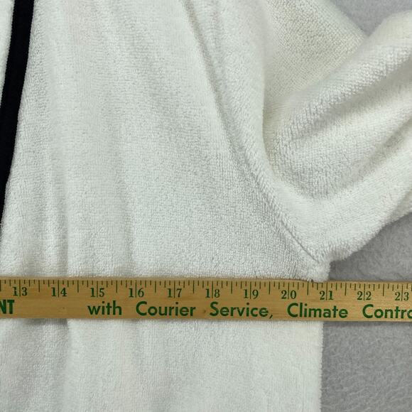 KATE SPADE NEW YORK Robe Womens XS Please Do Not Disturb Terry Belted White - Picture 12 of 15